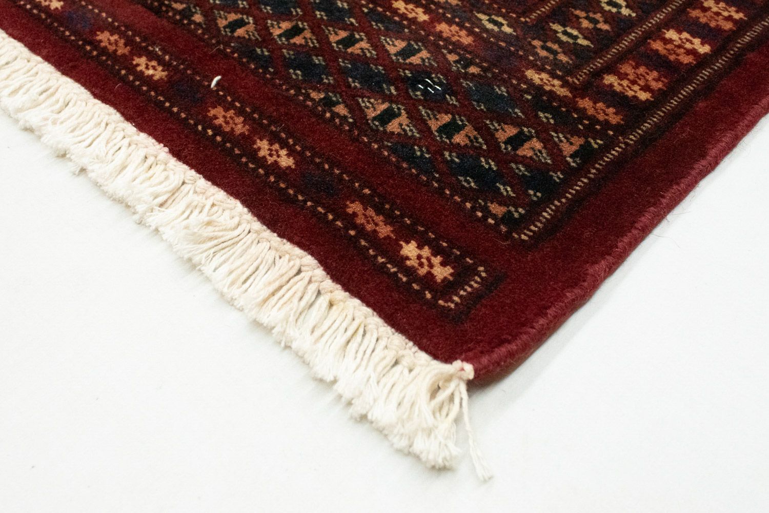 Afghansk tæppe - Bukhara firkantet  - 205 x 195 cm - rød
