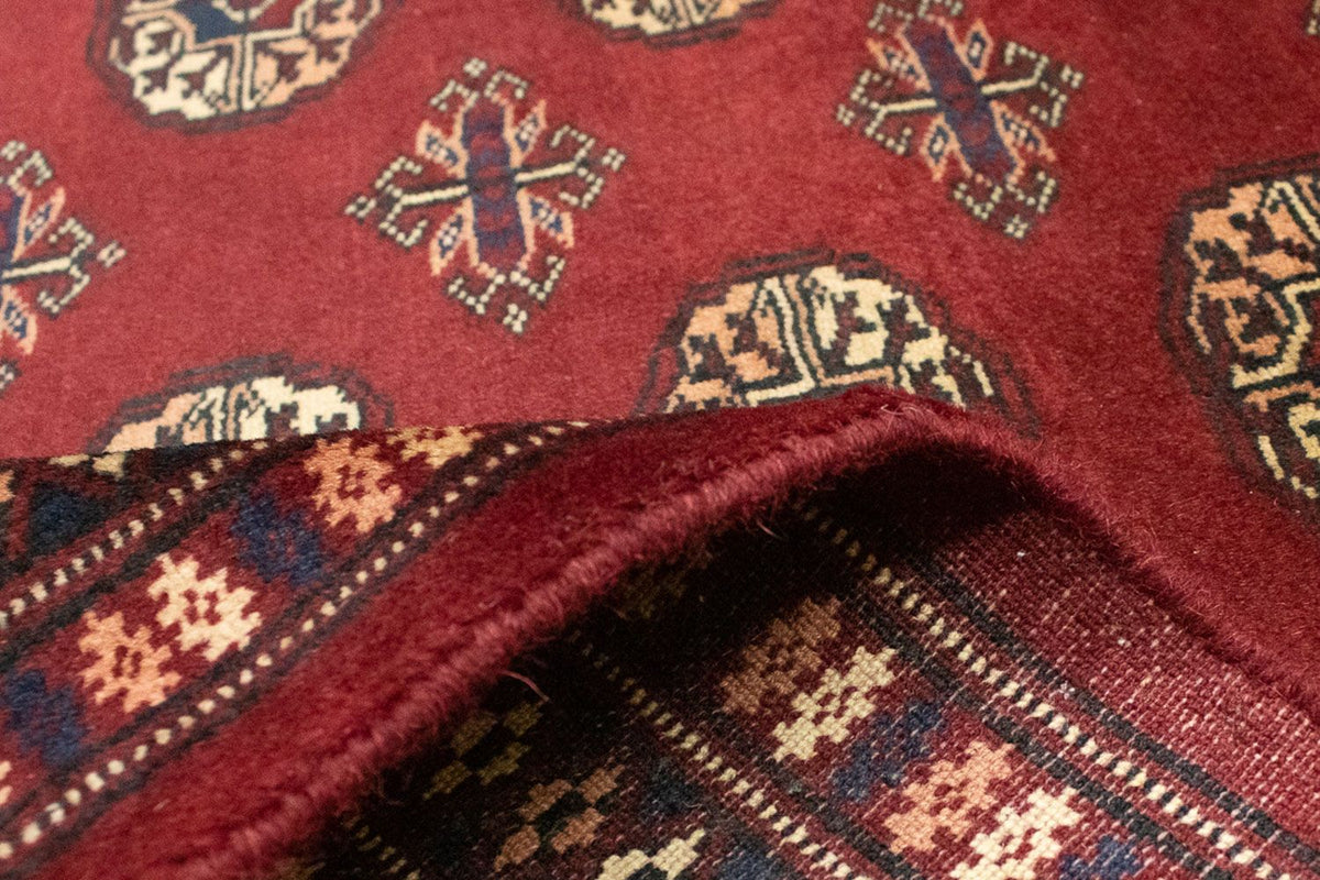 Afghansk tæppe - Bukhara firkantet  - 205 x 195 cm - rød