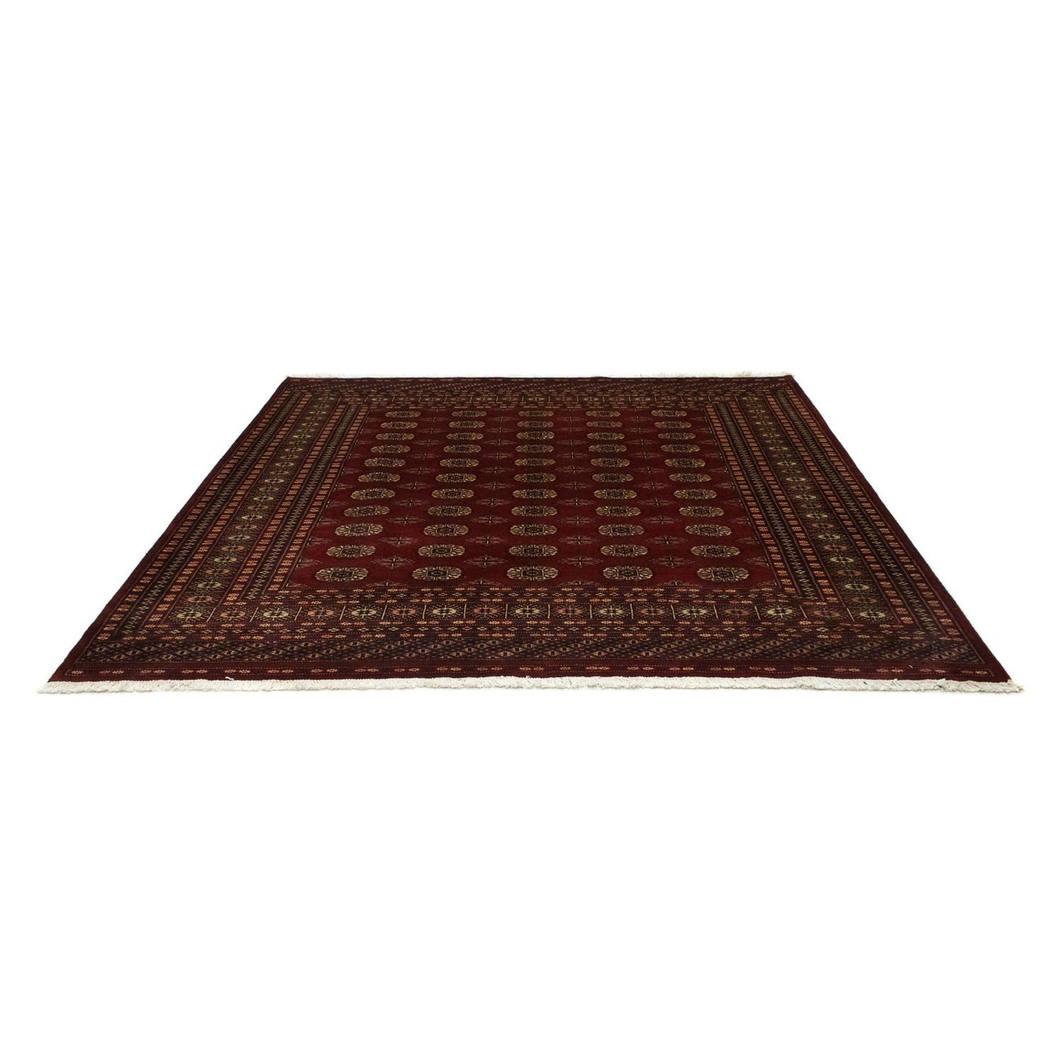Afghansk tæppe - Bukhara firkantet  - 205 x 195 cm - rød