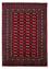 Afghansk tæppe - Bukhara - 240 x 170 cm - mørkerød