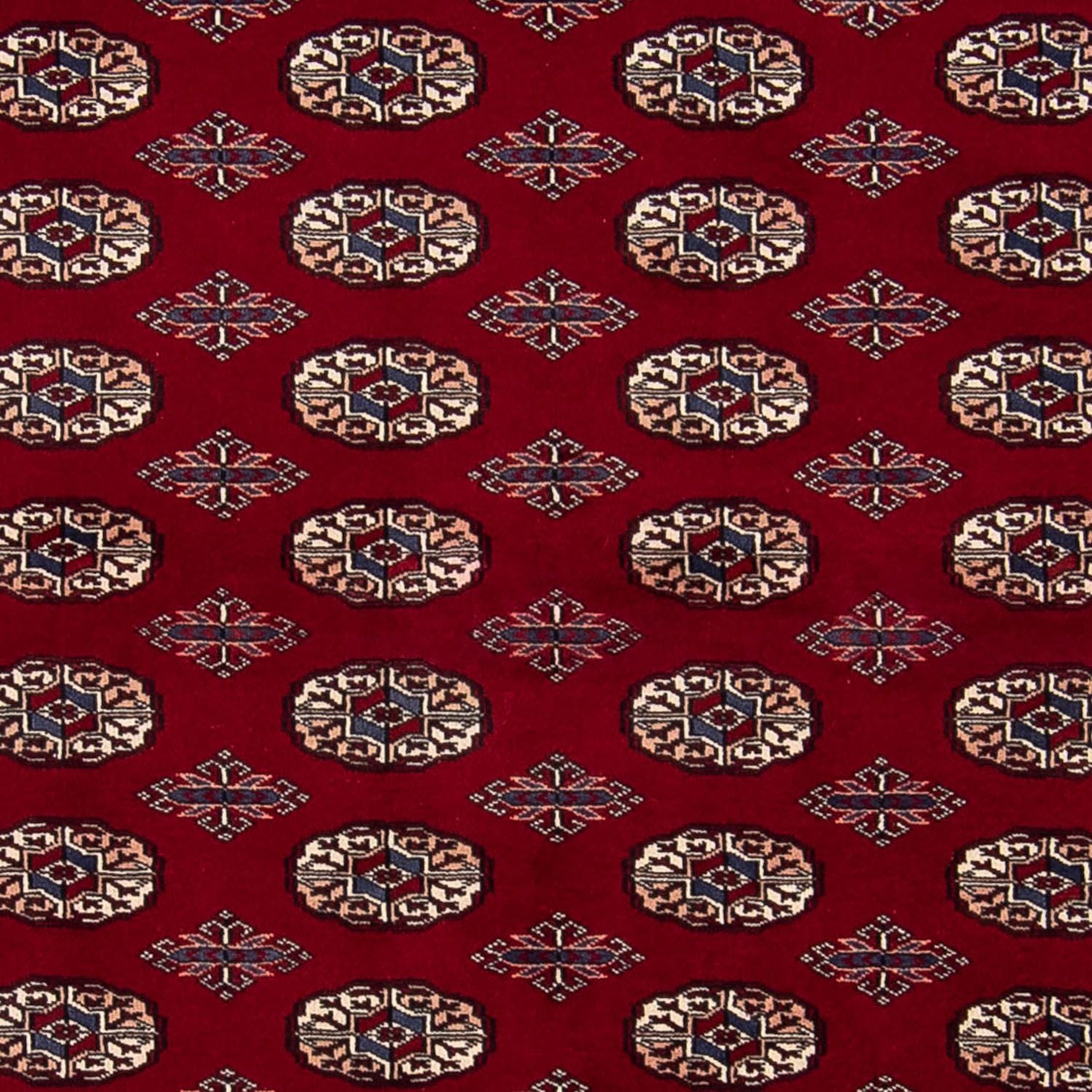 Afghansk tæppe - Bukhara - 240 x 170 cm - mørkerød