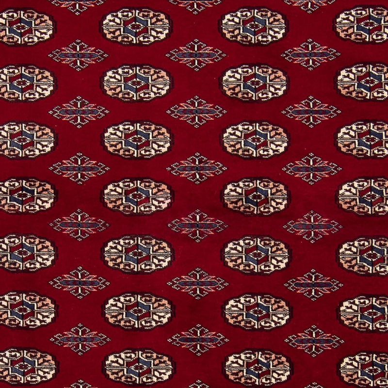 Afghansk tæppe - Bukhara - 240 x 170 cm - mørkerød