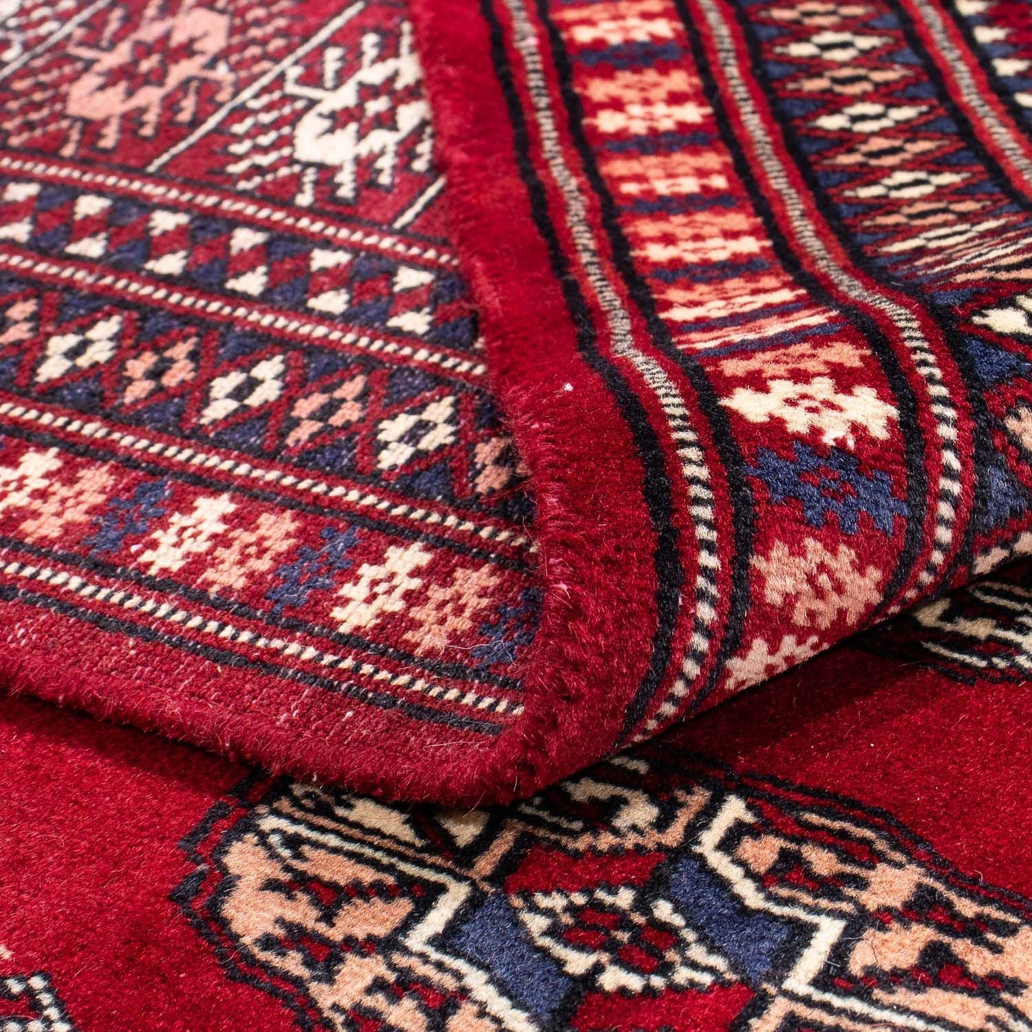 Afghansk tæppe - Bukhara - 240 x 170 cm - mørkerød