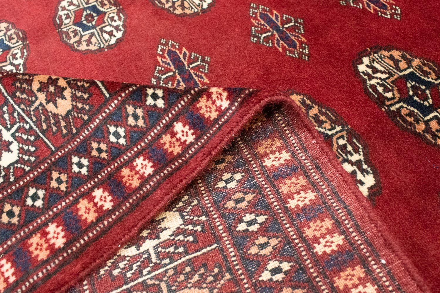 Afghansk tæppe - Bukhara - 182 x 123 cm - rød