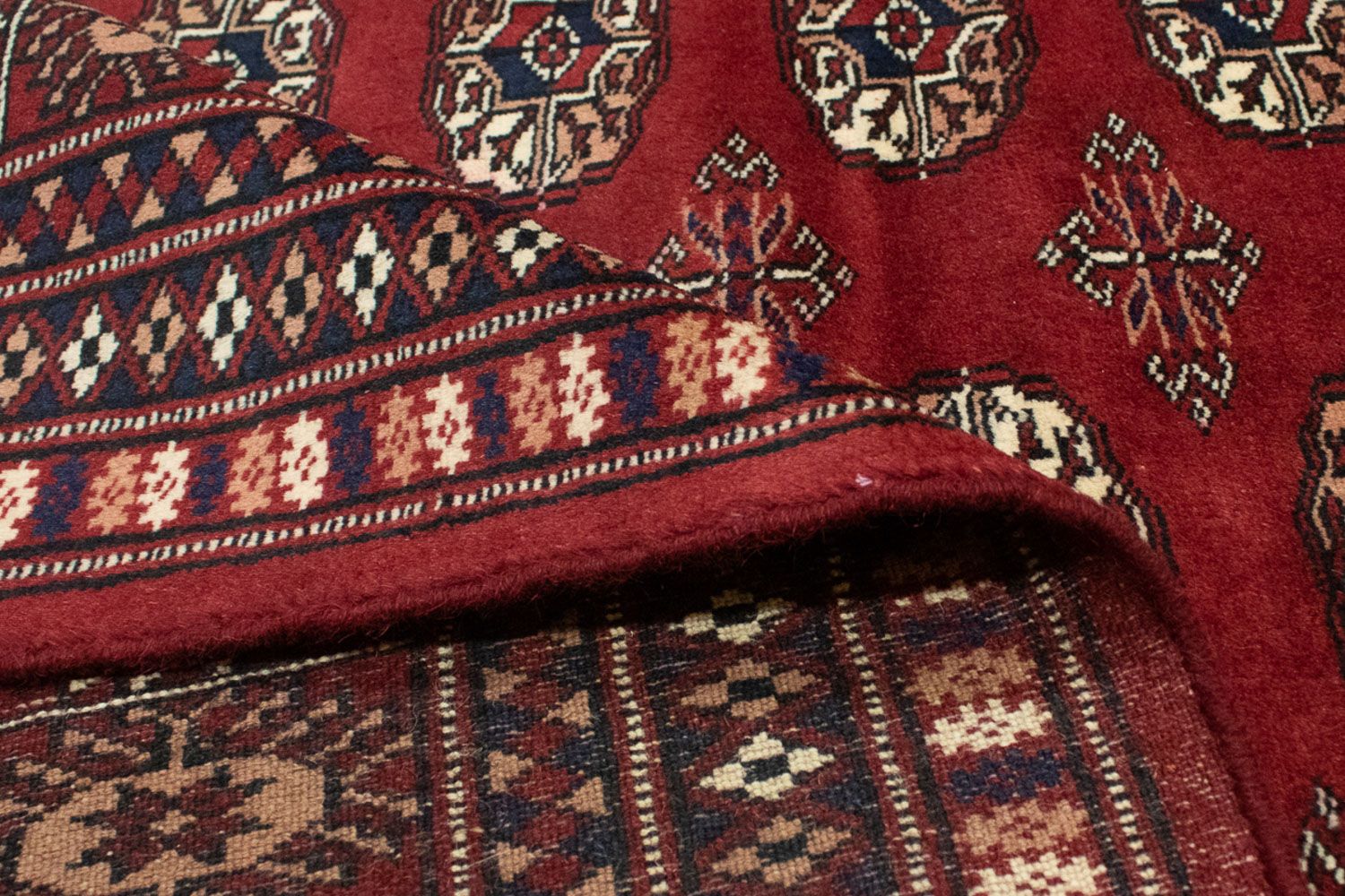 Afghansk tæppe - Bukhara - 241 x 197 cm - rød