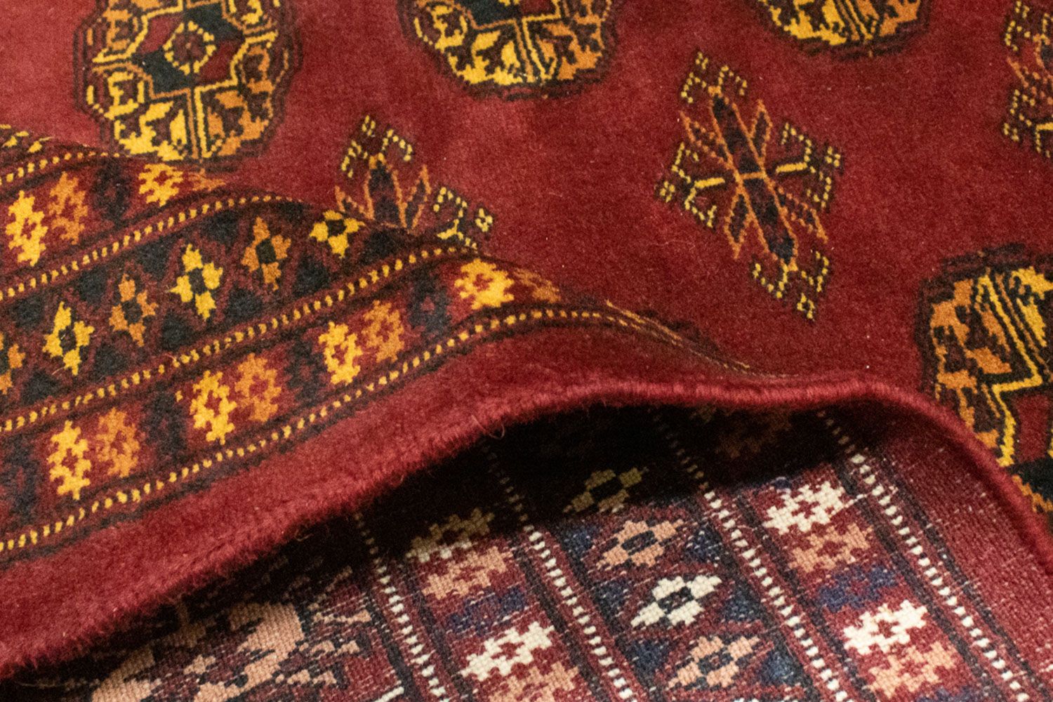 Afghansk tæppe - Bukhara - 248 x 197 cm - rød