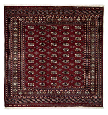 Afghansk tæppe - Bukhara firkantet  - 207 x 204 cm - rød