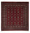 Afghansk tæppe - Bukhara firkantet  - 207 x 204 cm - rød