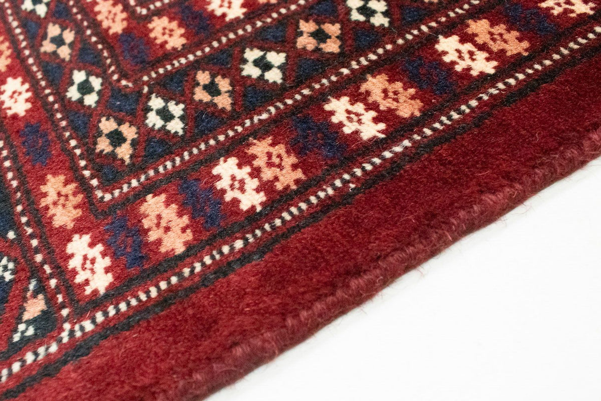 Afghansk tæppe - Bukhara firkantet  - 207 x 204 cm - rød