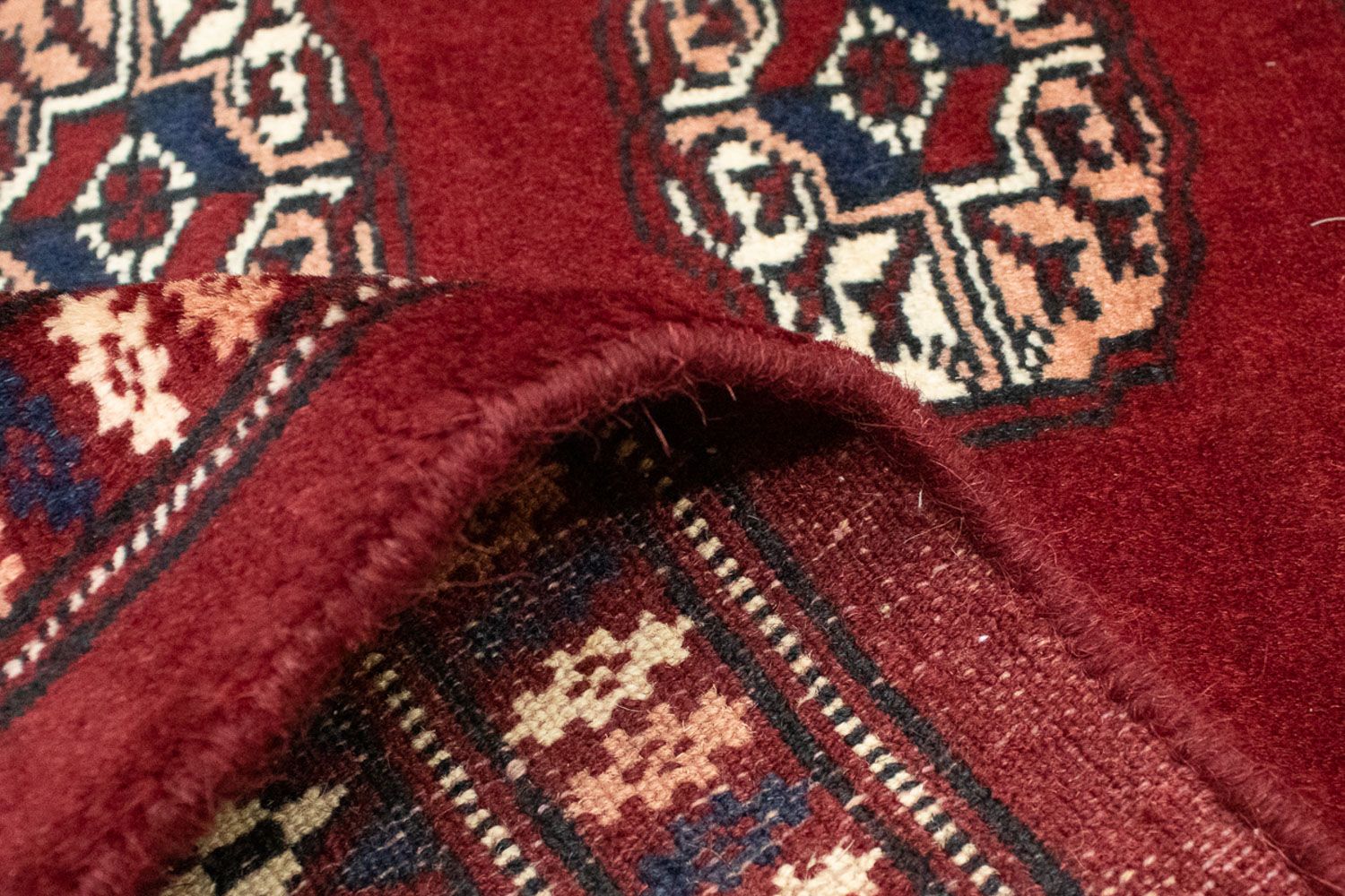 Afghansk tæppe - Bukhara firkantet  - 207 x 204 cm - rød