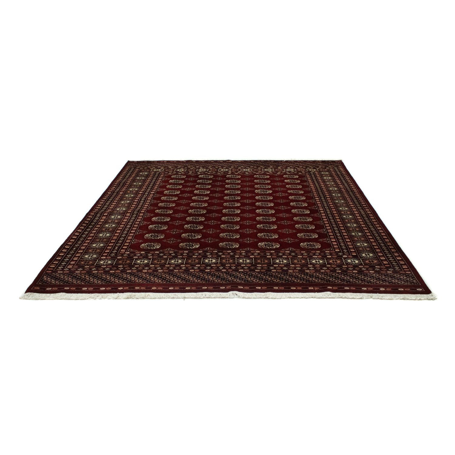 Afghansk tæppe - Bukhara firkantet  - 207 x 204 cm - rød