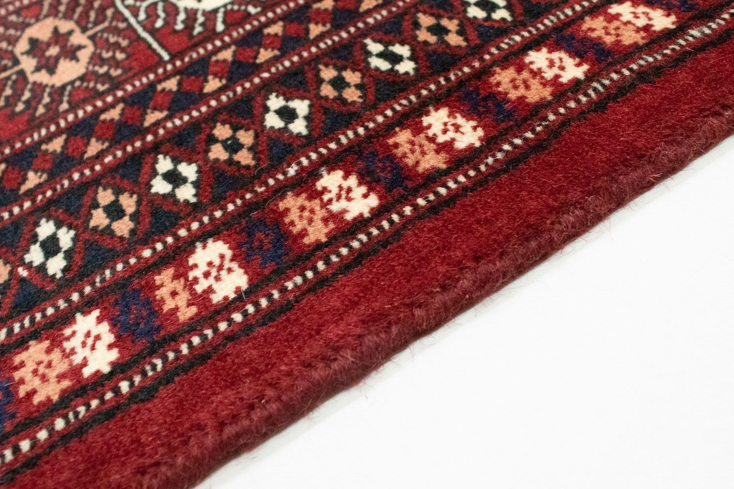 Afghansk tæppe - Bukhara - 238 x 200 cm - rød