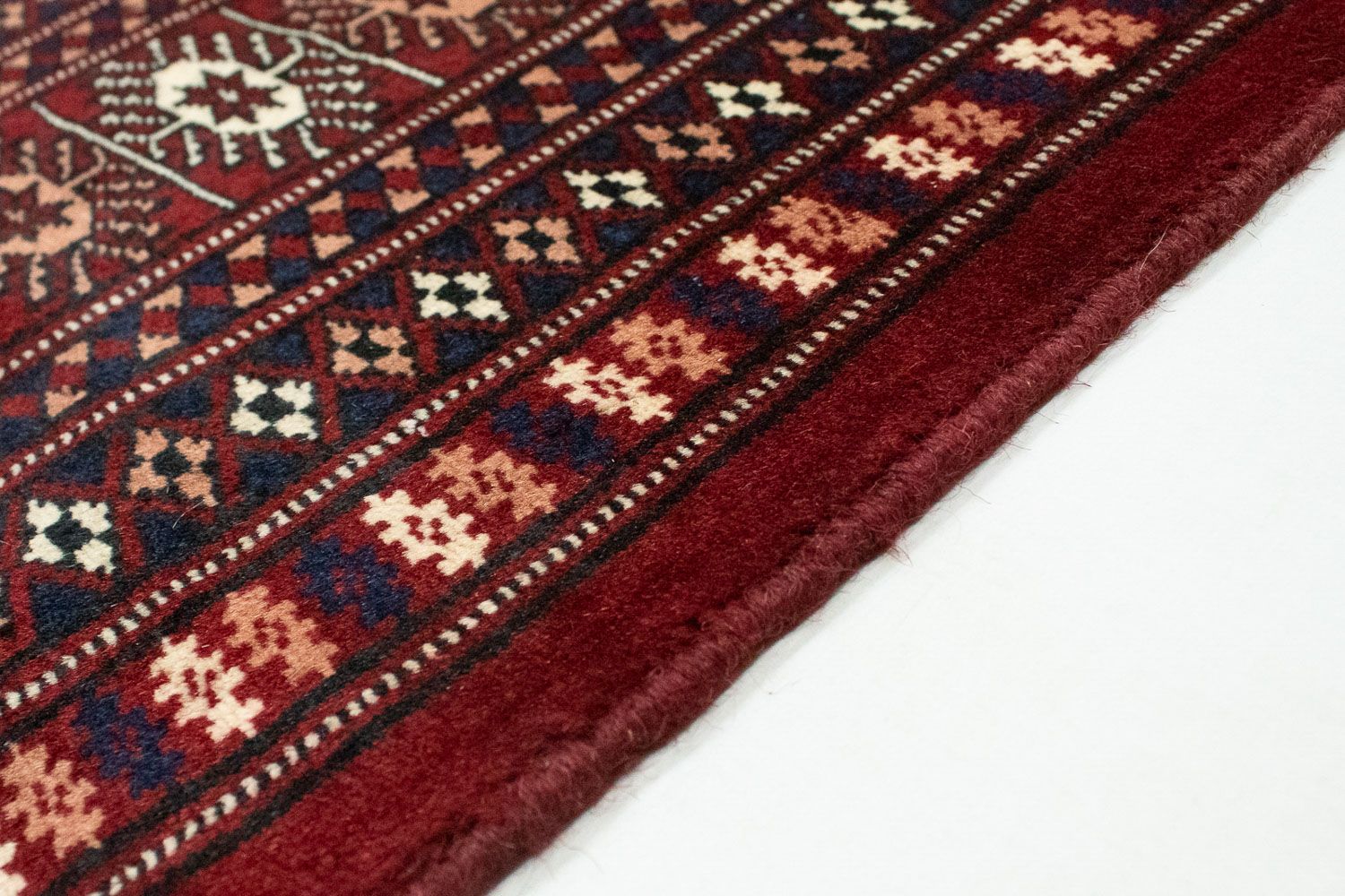 Afghansk tæppe - Bukhara - 240 x 200 cm - rød