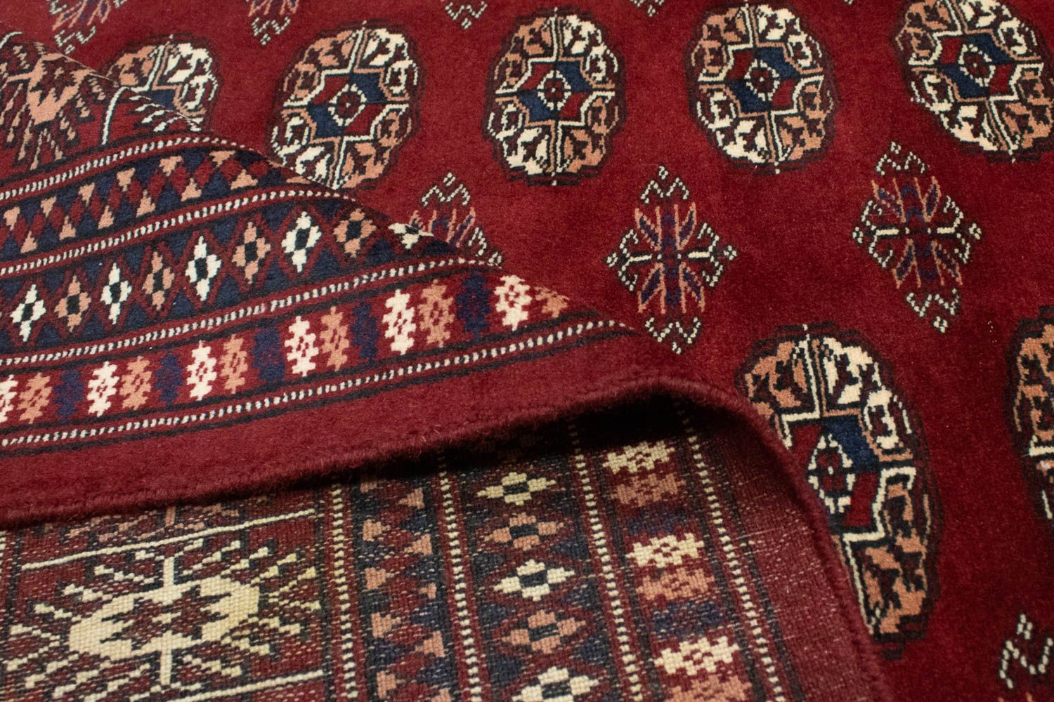 Afghansk tæppe - Bukhara - 240 x 200 cm - rød