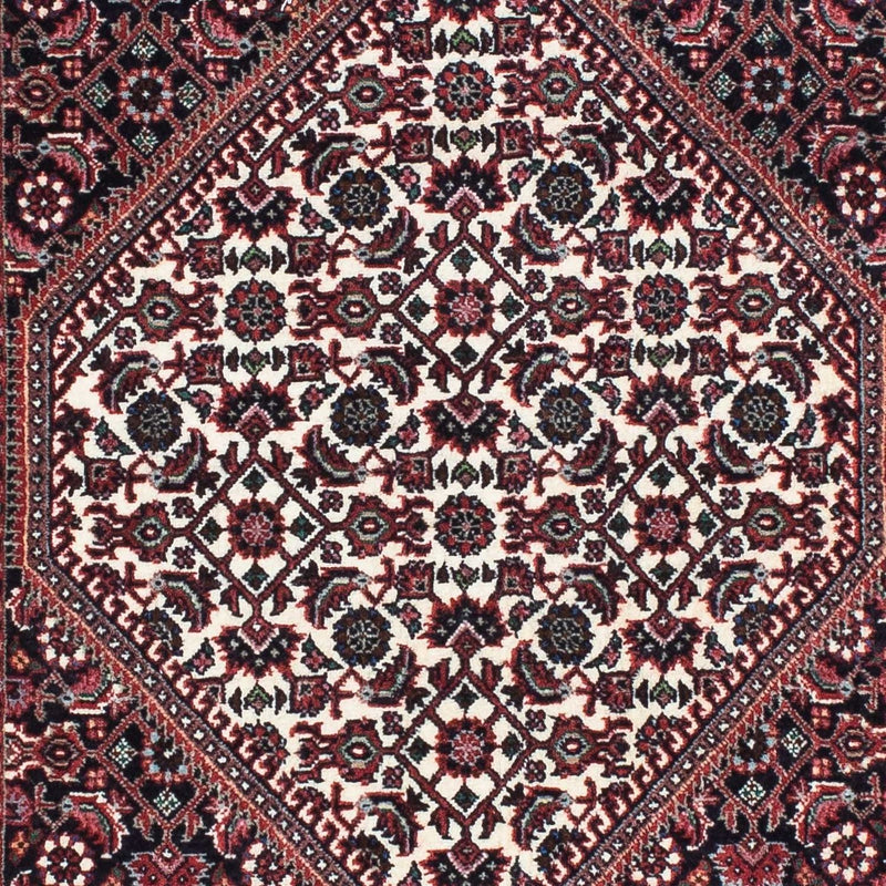Løber Persisk tæppe - Bijar - 196 x 75 cm - mørkeblå