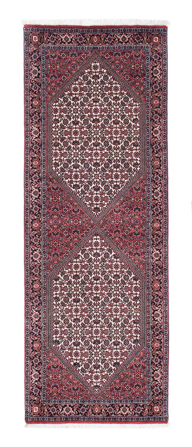 Løber Persisk tæppe - Bijar - 205 x 73 cm - rød