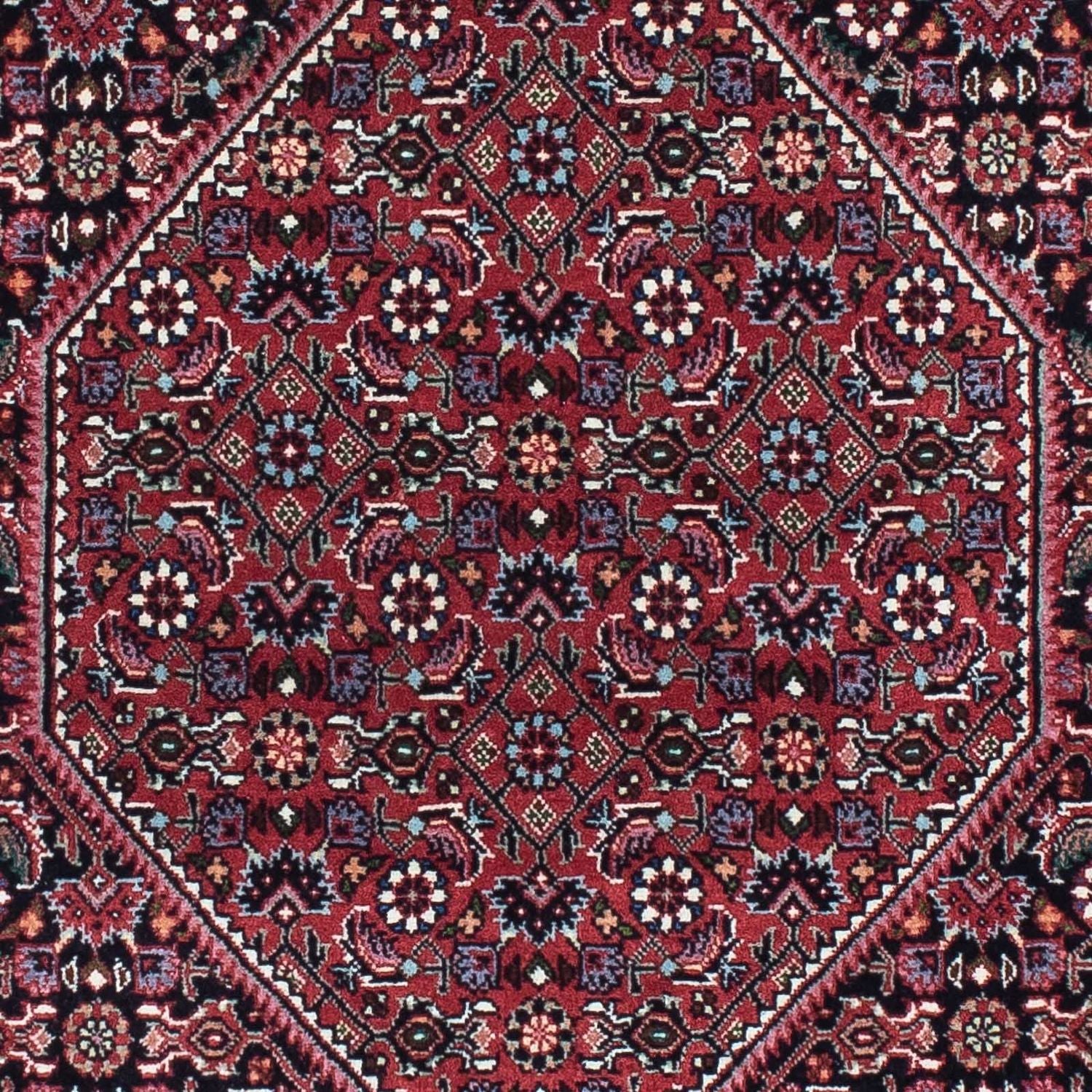 Løber Persisk tæppe - Bijar - 213 x 75 cm - mørkeblå
