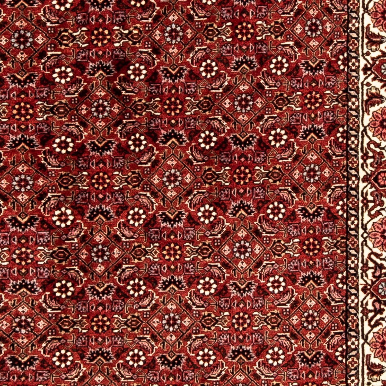 Løber Persisk tæppe - Bijar - 296 x 82 cm - mørkerød