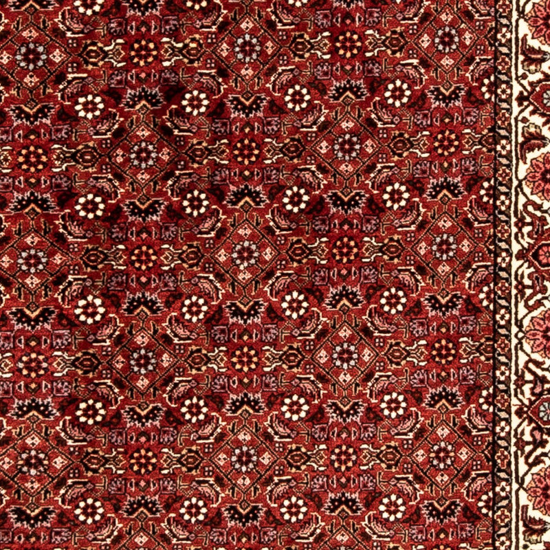 Løber Persisk tæppe - Bijar - 296 x 82 cm - mørkerød