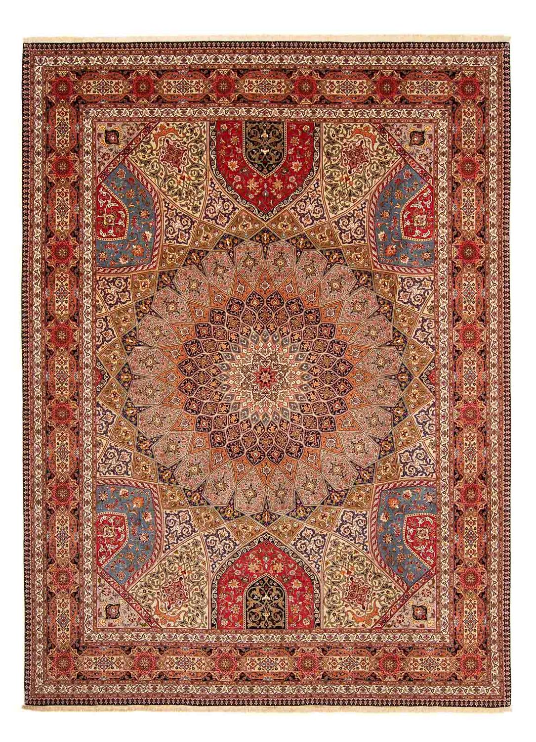 Persisk tæppe - Tabriz - Royal - 400 x 298 cm - flerfarvet