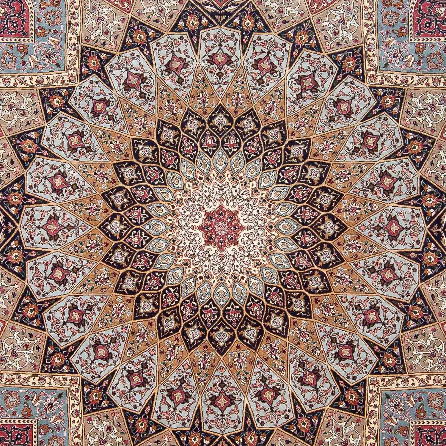 Persisk tæppe - Tabriz - Royal - 303 x 254 cm - flerfarvet