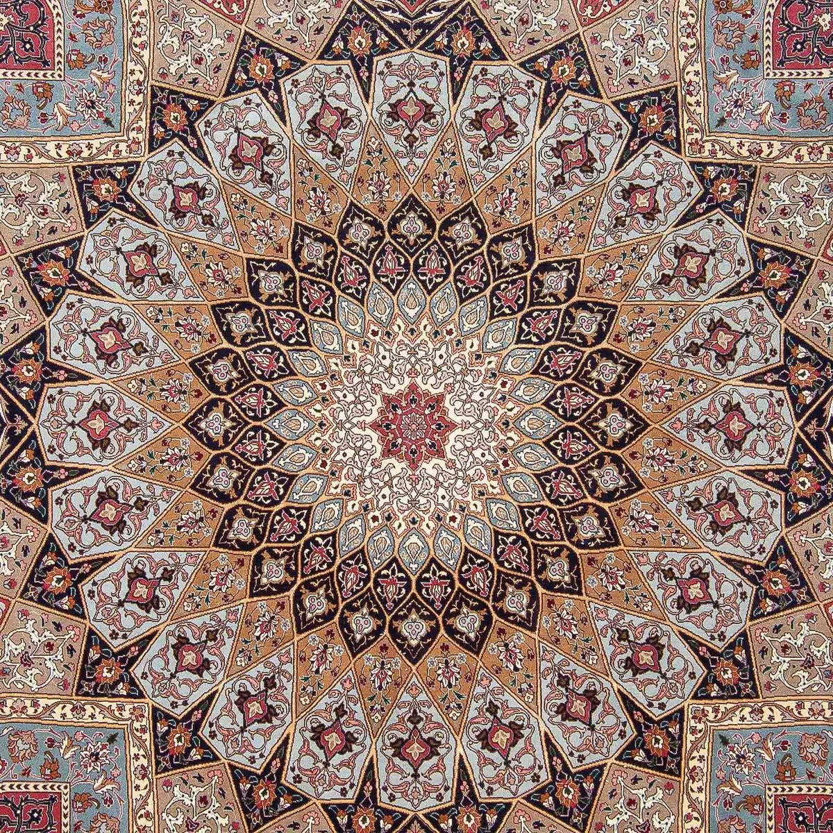 Persisk tæppe - Tabriz - Royal - 303 x 254 cm - flerfarvet