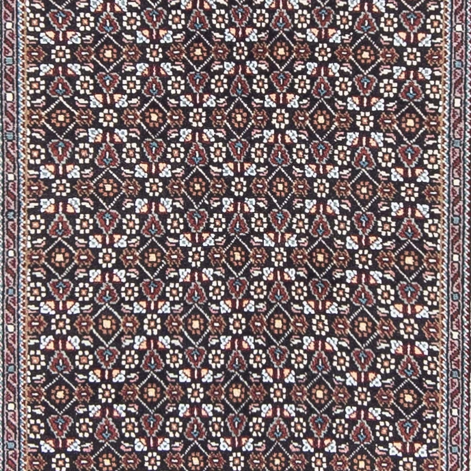 Løber Persisk tæppe - Tabriz - 391 x 70 cm - grå
