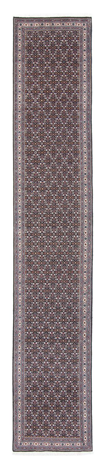 Løber Persisk tæppe - Tabriz - 391 x 68 cm - grå