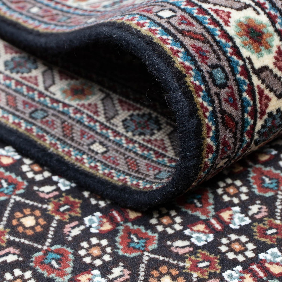 Løber Persisk tæppe - Tabriz - 391 x 68 cm - grå