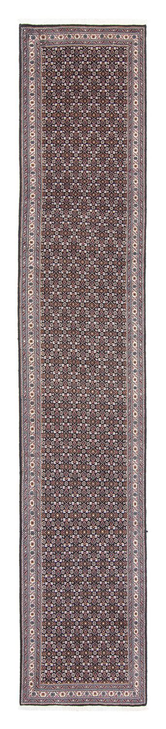 Løber Persisk tæppe - Tabriz - 392 x 67 cm - grå
