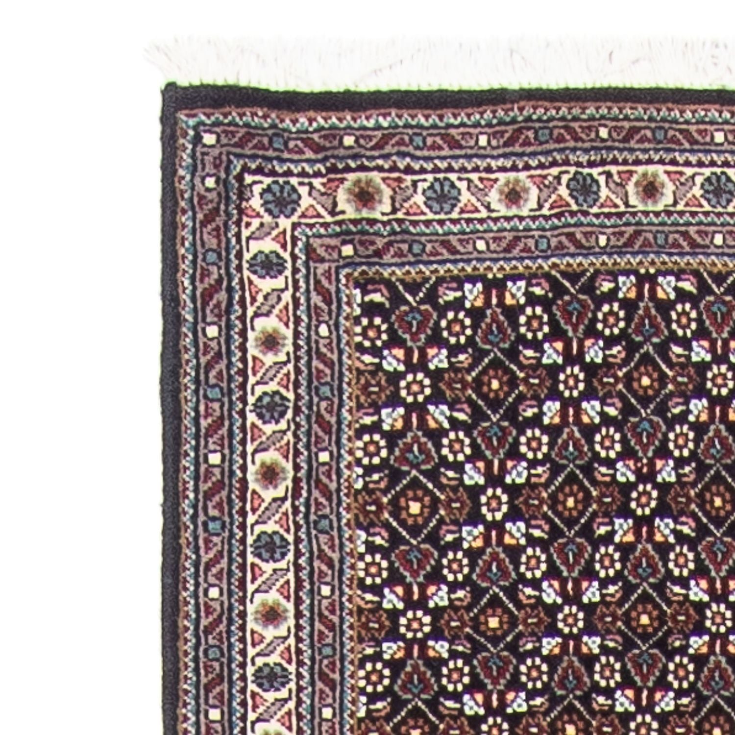 Løber Persisk tæppe - Tabriz - 392 x 67 cm - grå