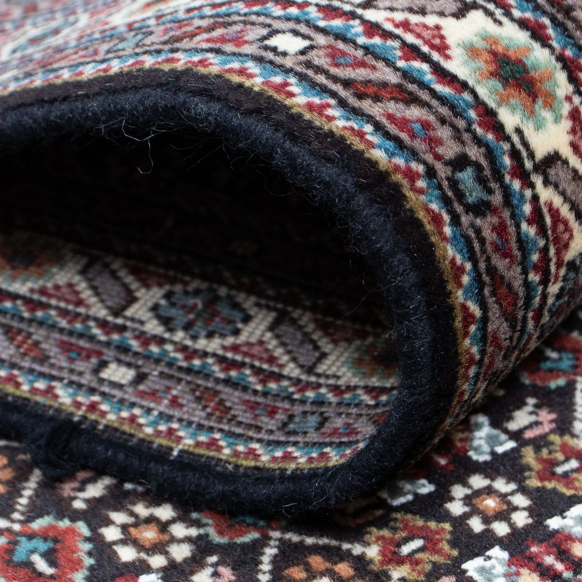 Løber Persisk tæppe - Tabriz - 392 x 67 cm - grå