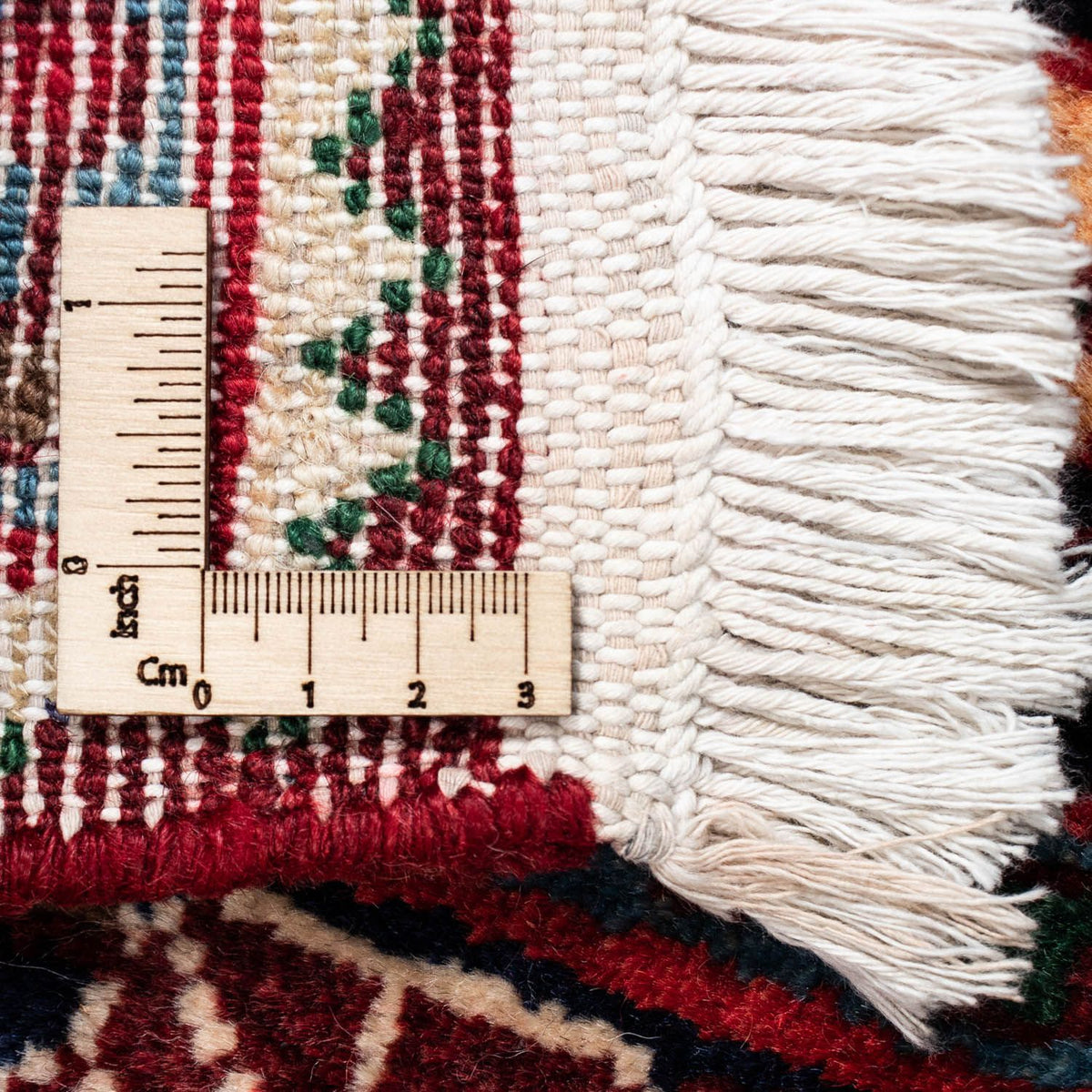 Persisk tæppe - Nomadisk - 126 x 91 cm - mørkeblå