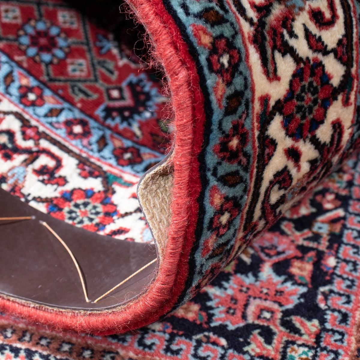 Løber Persisk tæppe - Bijar - 279 x 73 cm - lysrød