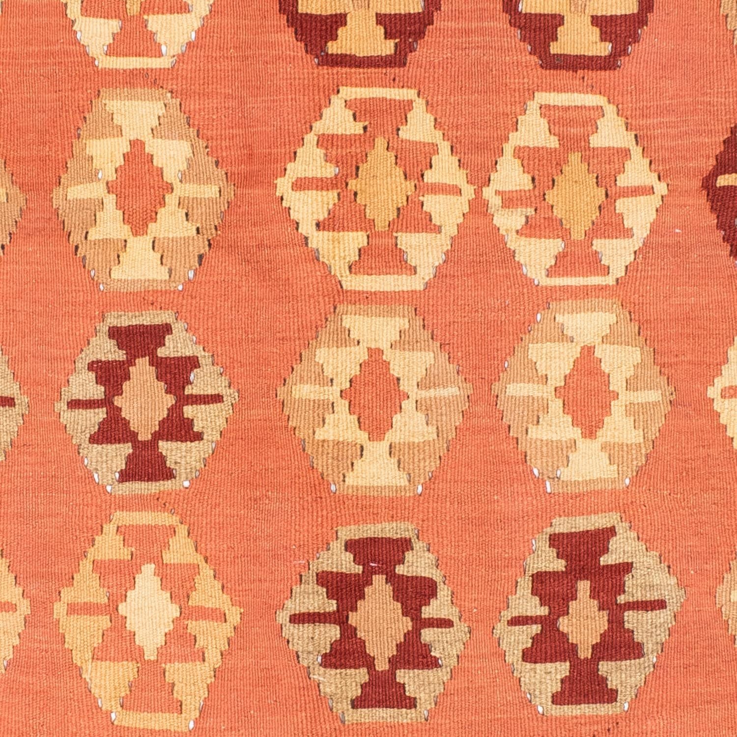 Kelim-tæppe - orientalsk - 210 x 154 cm - orange