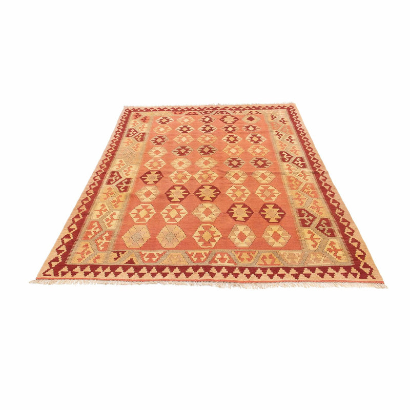 Kelim-tæppe - orientalsk - 210 x 154 cm - orange