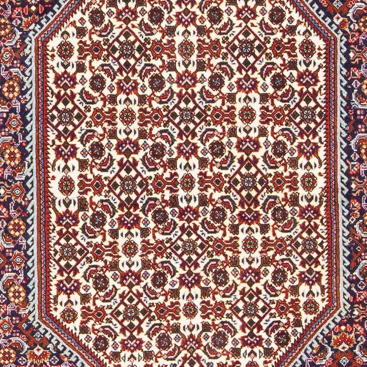 Persisk tæppe - Bijar - 164 x 110 cm - rød
