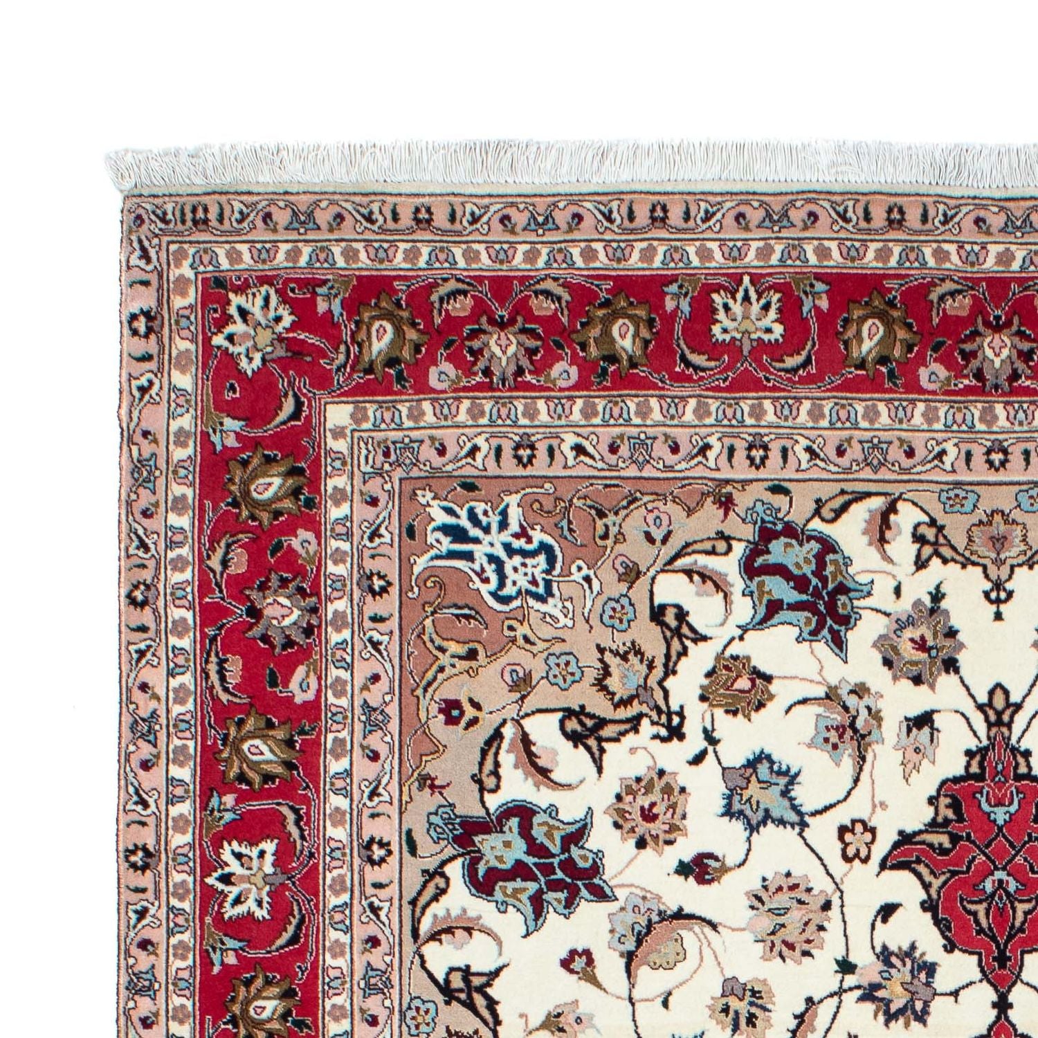 Persisk tæppe - Tabriz - Royal - 212 x 154 cm - beige