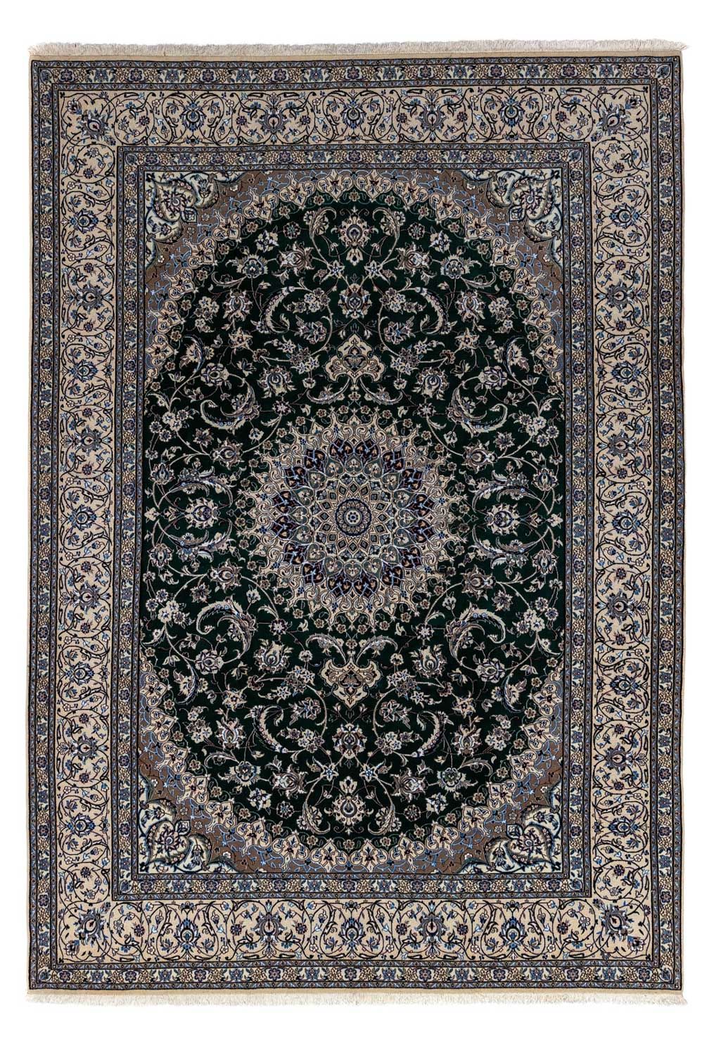 Persisk tæppe - Ghom - 352 x 241 cm - sort