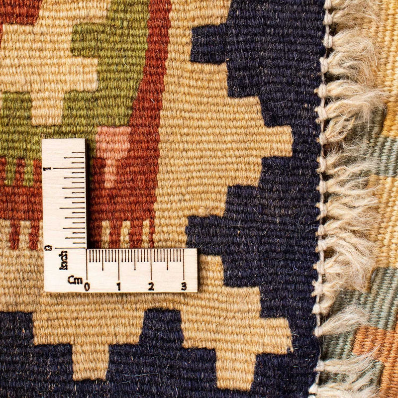 Kelim-tæppe - orientalsk - 204 x 129 cm - beige
