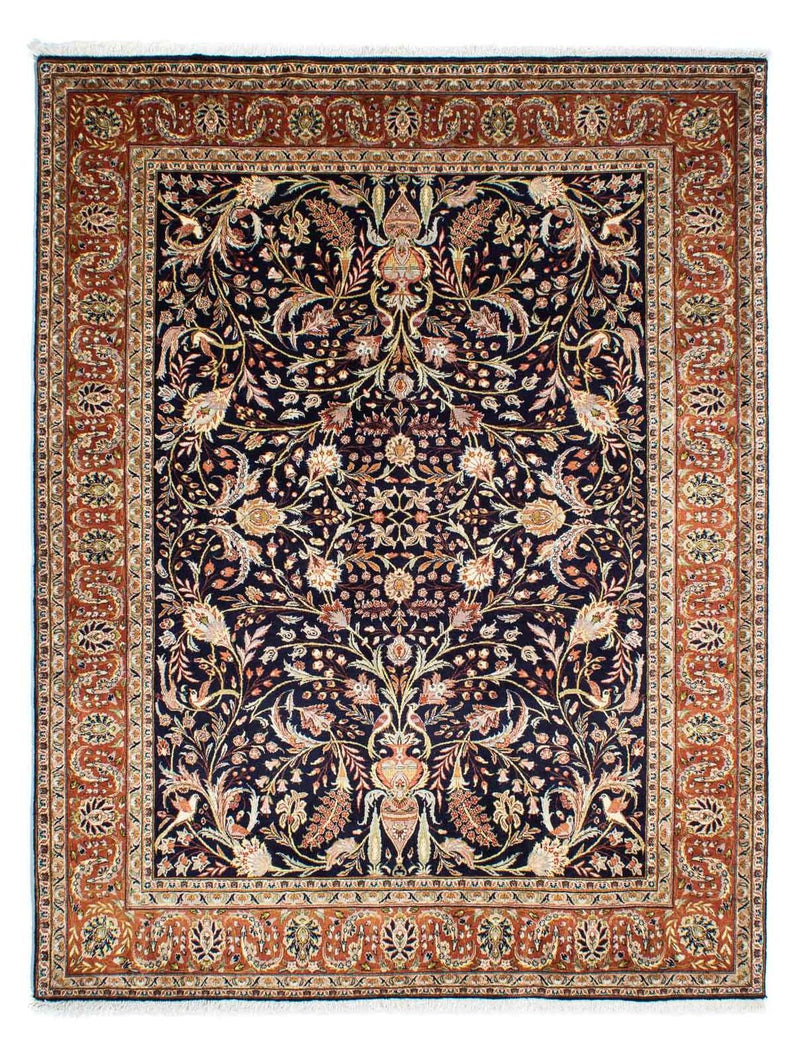 Persisk tæppe - Nomadisk - 225 x 175 cm - mørkeblå
