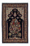 Persisk tæppe - Ghom - 210 x 139 cm - mørkeblå