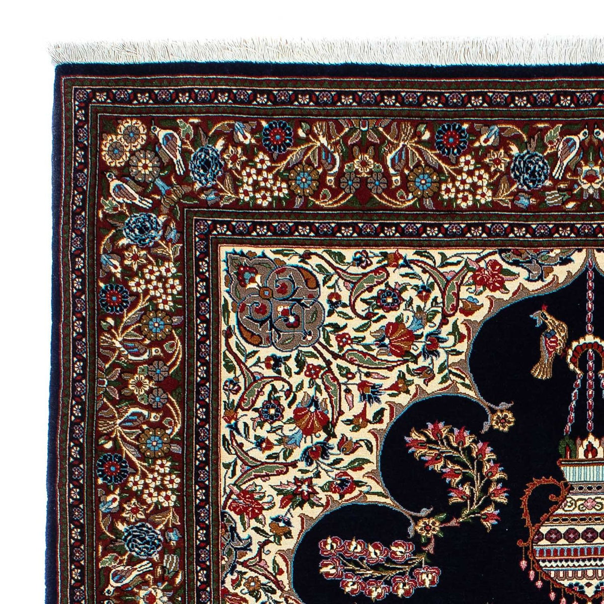 Qom Tæppe 139x210cm - Persisk tæppe