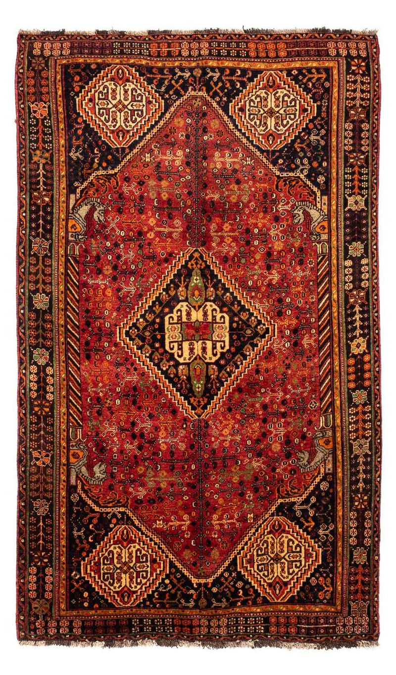 Persisk tæppe - Nomadisk - 268 x 157 cm - mørkerød