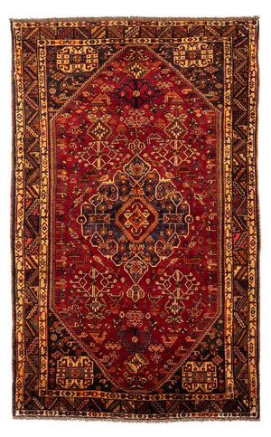 Persisk tæppe - Nomadisk - 270 x 163 cm - mørkerød