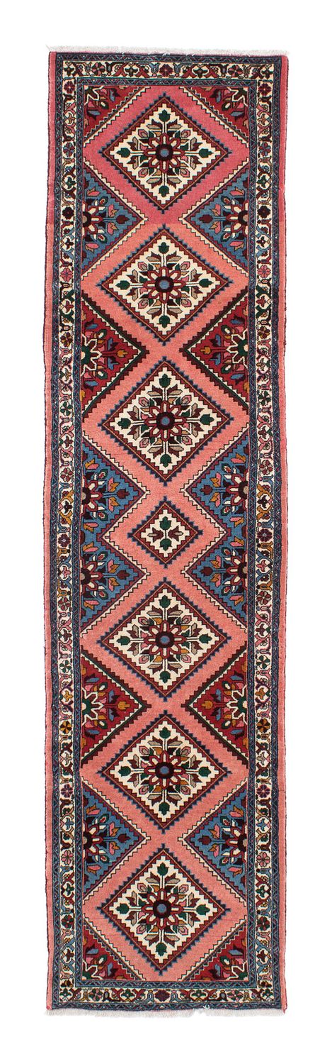 Løber Persisk tæppe - Nomadisk - 298 x 66 cm - lysrød