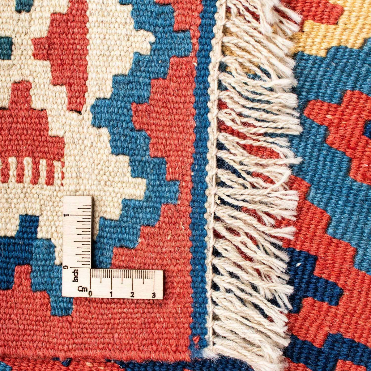 Kelim-tæppe - orientalsk - 182 x 122 cm - blå