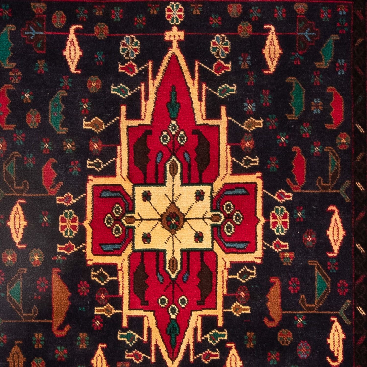 Baluch-tæppe - 180 x 115 cm - mørkeblå