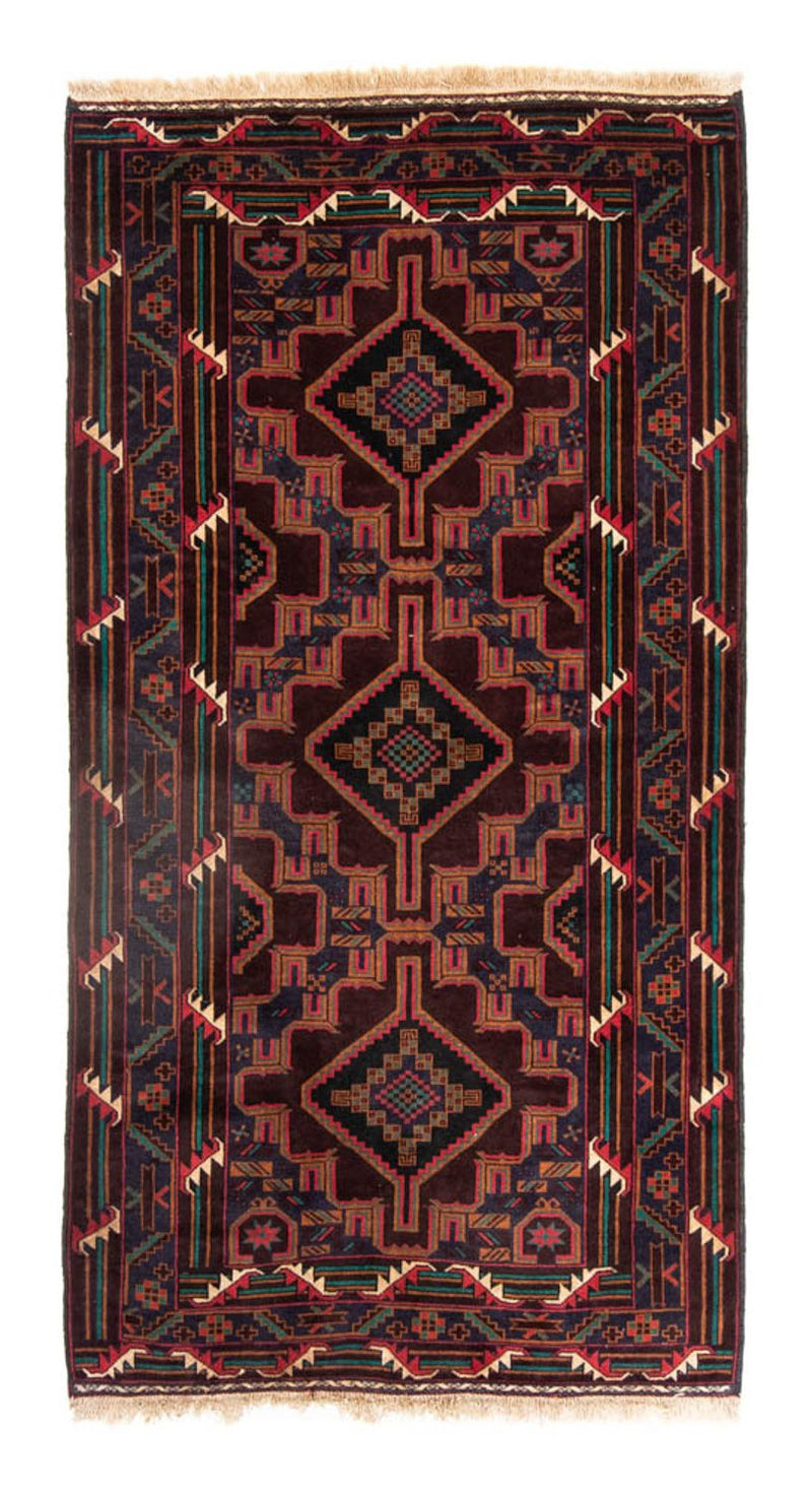 Løber Baluch-tæppe - 206 x 108 cm - brun
