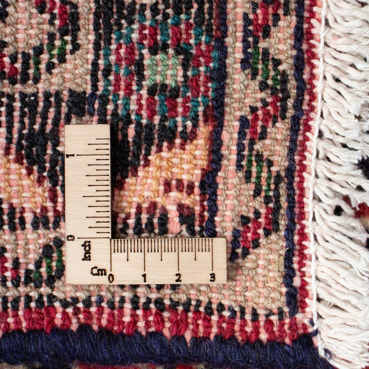 Persisk tæppe - Nomadisk - 123 x 77 cm - lysrød